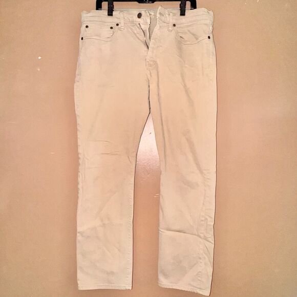 J. Crew Men's Straight Leg Khaki Jeans in Tan - Size 34/30 - Picture 1 of 10
